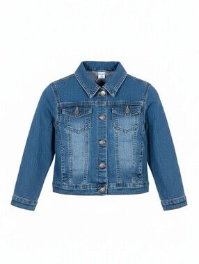 Newness Kids Denim Jacket Blue Button Front Classic Jean Jacket Size 9 NWT